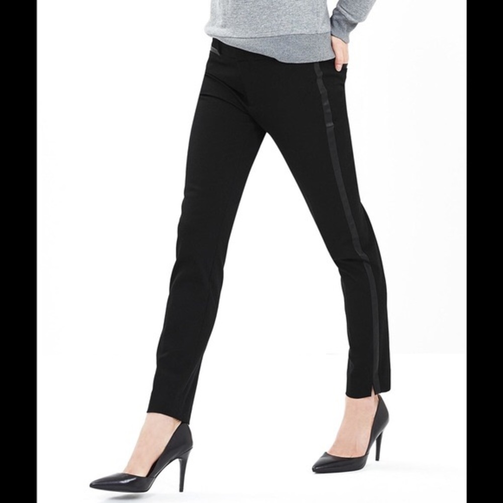 Banana Republic Leather Tuxedo Sloan Pants